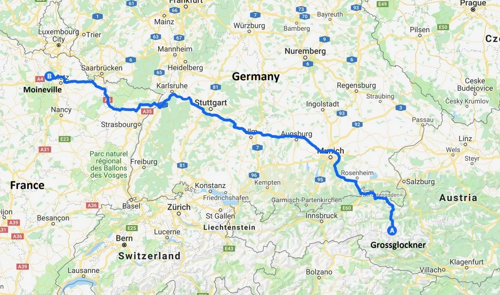 grossglockner to france route