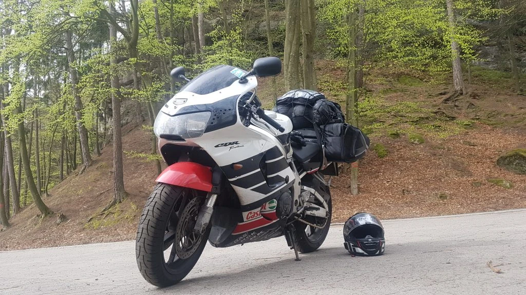 hruba skala bohemian switzerland motorcycle