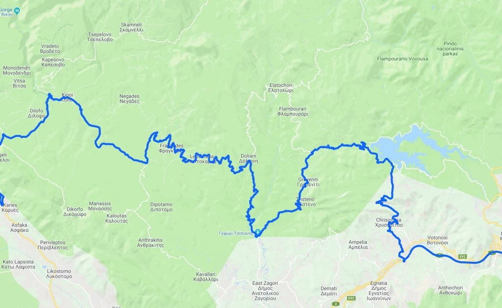 pindus motorcycle route